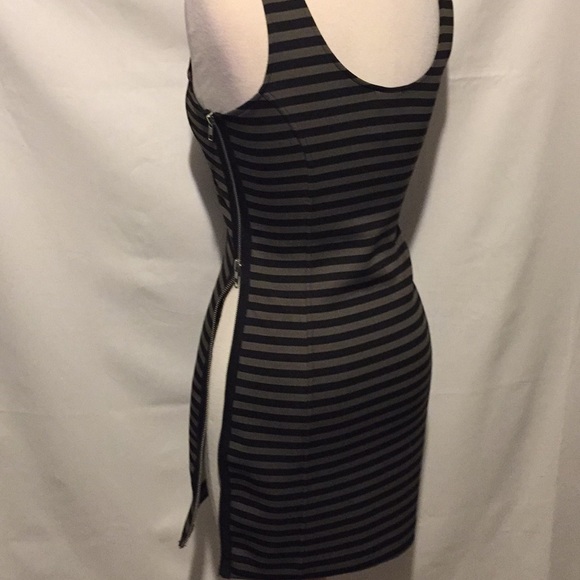 Central Park West Striped Side Zipper Dress - Picture 9 of 10